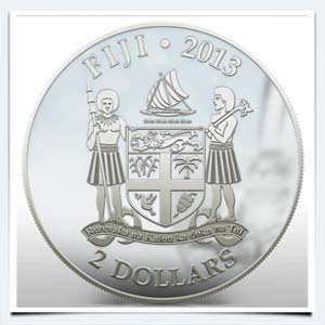фото монета мейн кун остров Фиджи 2 доллара