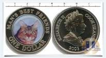 фото монета с мейн куном острова Кука Новая Зеландия