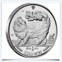 мейн кун фото монета с изображением кошки мейн кун остров Мэн